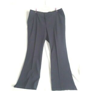 Caslon Women's Slacks Size 16W Dark Blue Front Pockets Faux Back Pockets